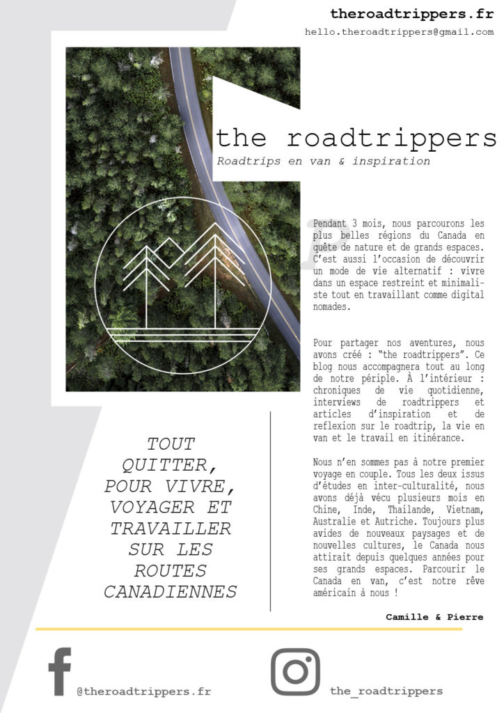 the roadtrippers dossier presse, theroadtrippers presse